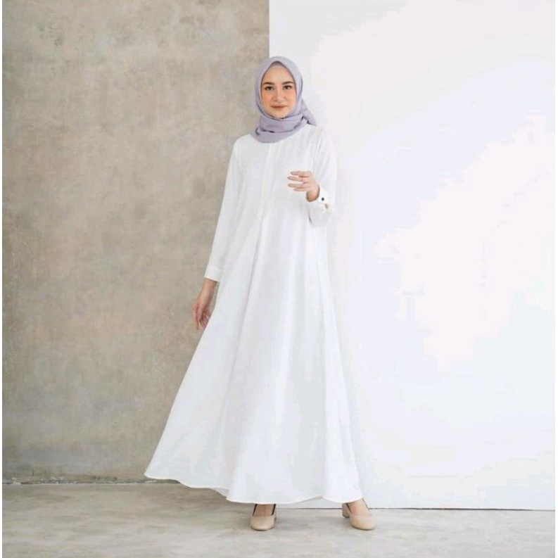 PLAIN DRESS WHITE L • HEAVEN LIGHTS SALE