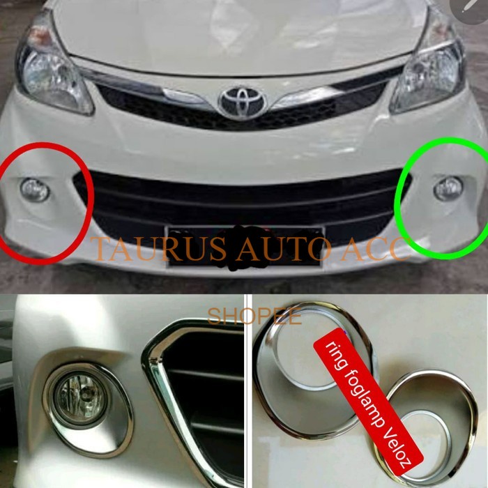 Garnish/ring foglamp Bumper Depan AVANZA VELOZ 2012/2013/2014