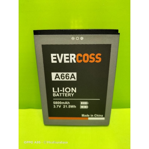 Baterai battery batrai batre Evercoss A66A original