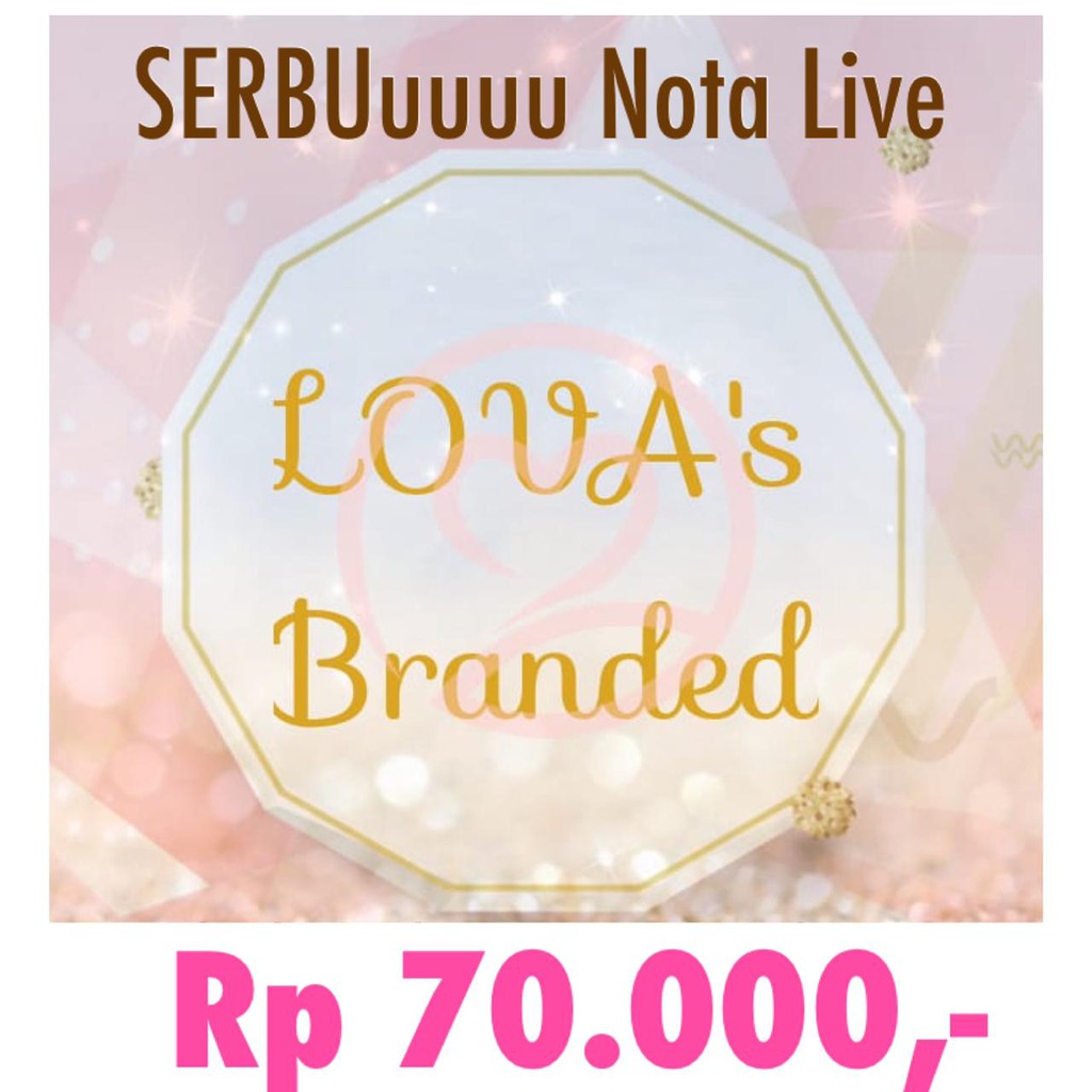 Nota Live Baju Anak Branded Shopee  Indonesia