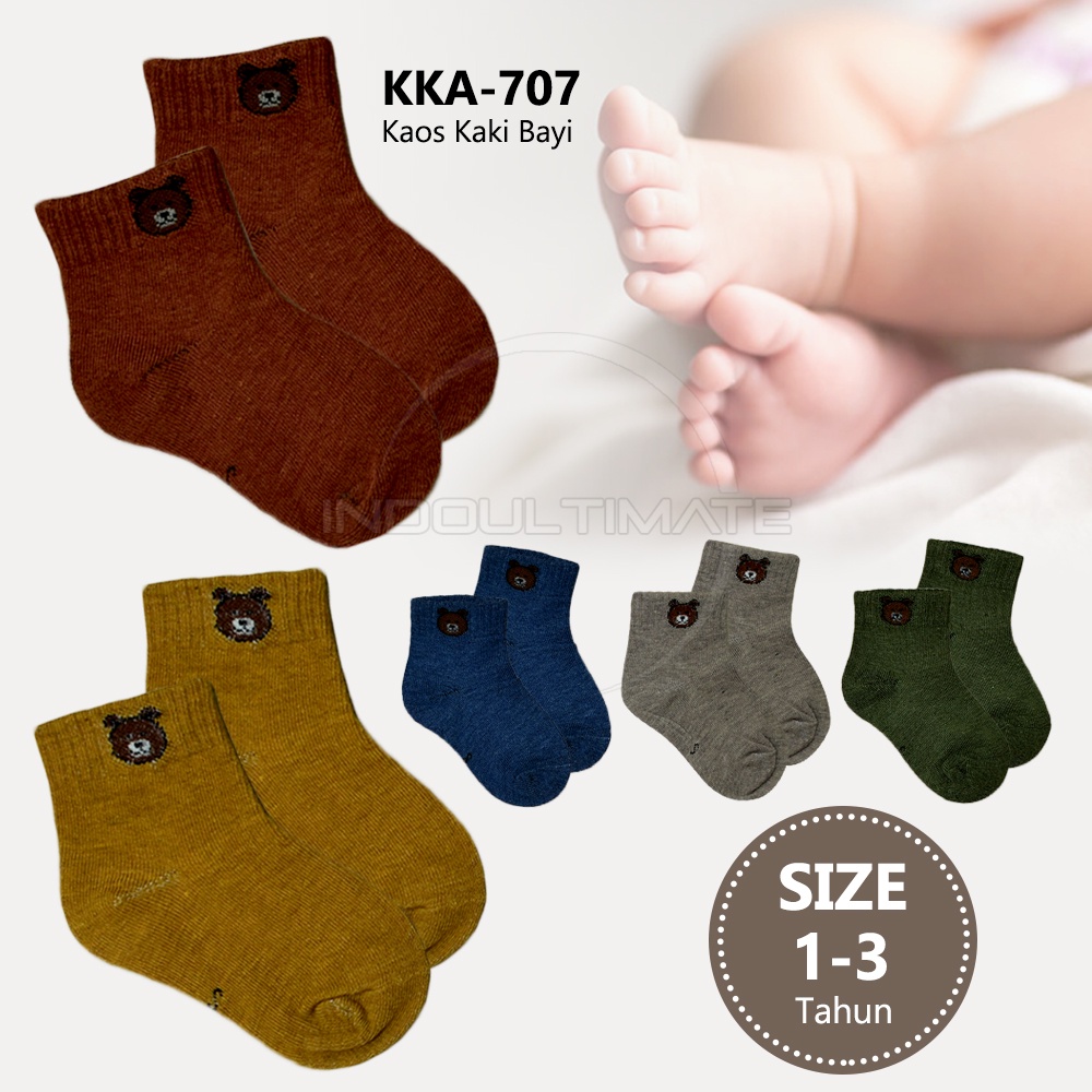 KKA-707 Kaos Kaki Anak Balita 1-3 TAHUN Laki-Laki Perempuan Kaos Kaki Bayi Baby Socks