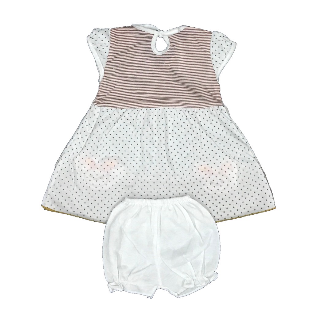 BAYIe - Setelan Baju bayi Perempuan Dress motif 2 RABBIT PLANET KIDS 0-12 bulan/Pakaian anak Cewek