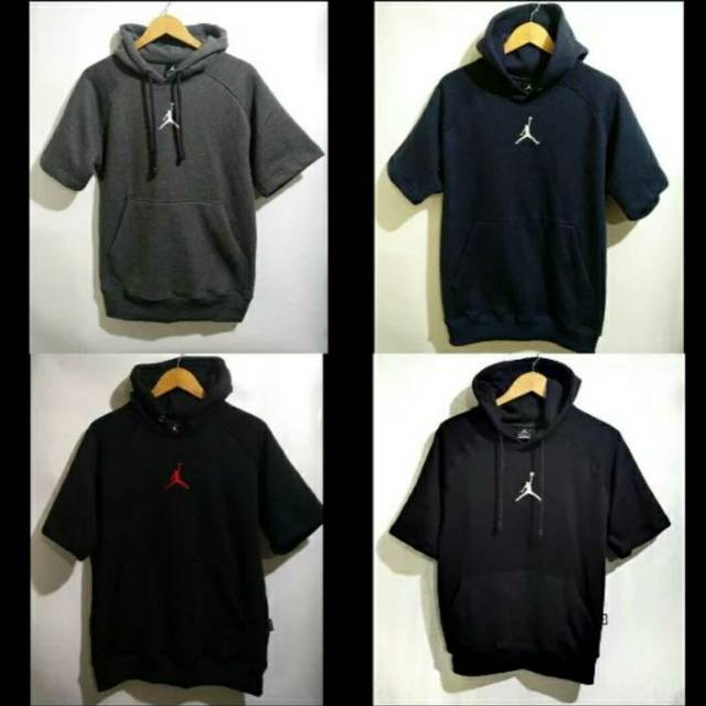Jordan shord sleeve hoodie-lengan pendek