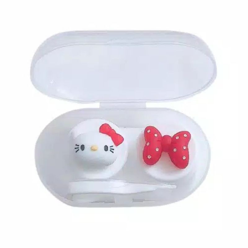 Tempat Softlens Cermin Penjepit Karakter Soft Lens Case Lensa Karakter Lucu Tempat Kontak Lensa Import Tempat Soflens Untuk Traveling