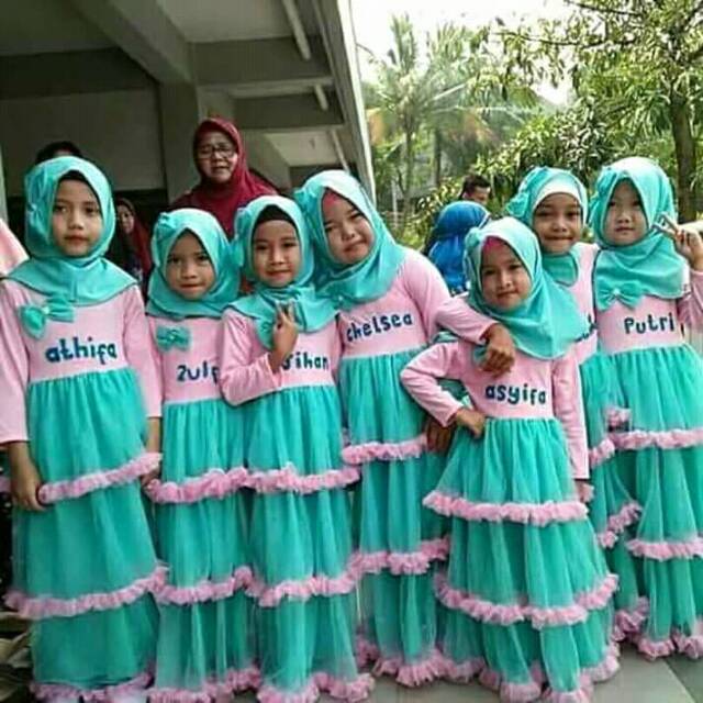 Gamis anak - Dress Tutu muslim - gamis tutu