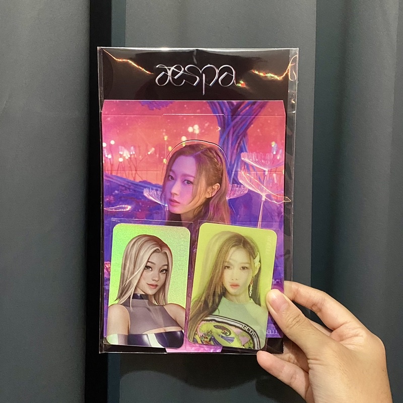 giselle aespa black mamba lenti photocard pc