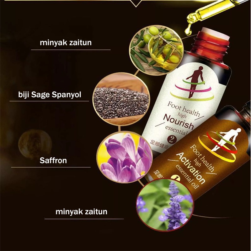 Minyak esensial pijat Oil Pertumbuhan Tinggi Pijat Perawatan Kaki Peningkatan Pertumbuhan Tulang Peninggi Badan 15ml x2 perkembangan kaki sekunder