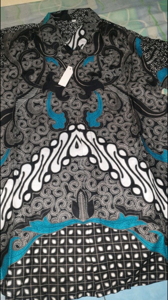 Bisa Cod) Hem Kemeja Batik Pria Slim Fit Modern Mewah Kualitas