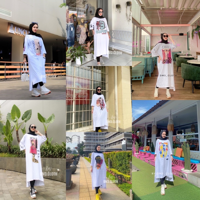 LONG TUNIK DM3 CLOTH SERIES WHITE