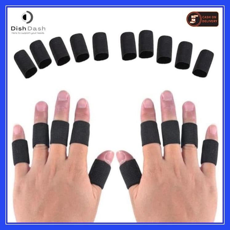 [BAYAR DI TEMPAT] 10 Pcs DEKER JARI Untuk Olahraga Bahan HIGH QUALITY / FINGER SUPPORT / Pelindung Jari