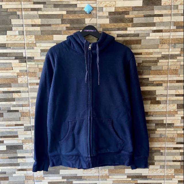 ZipHoodie Un*klo Sherpa Navy