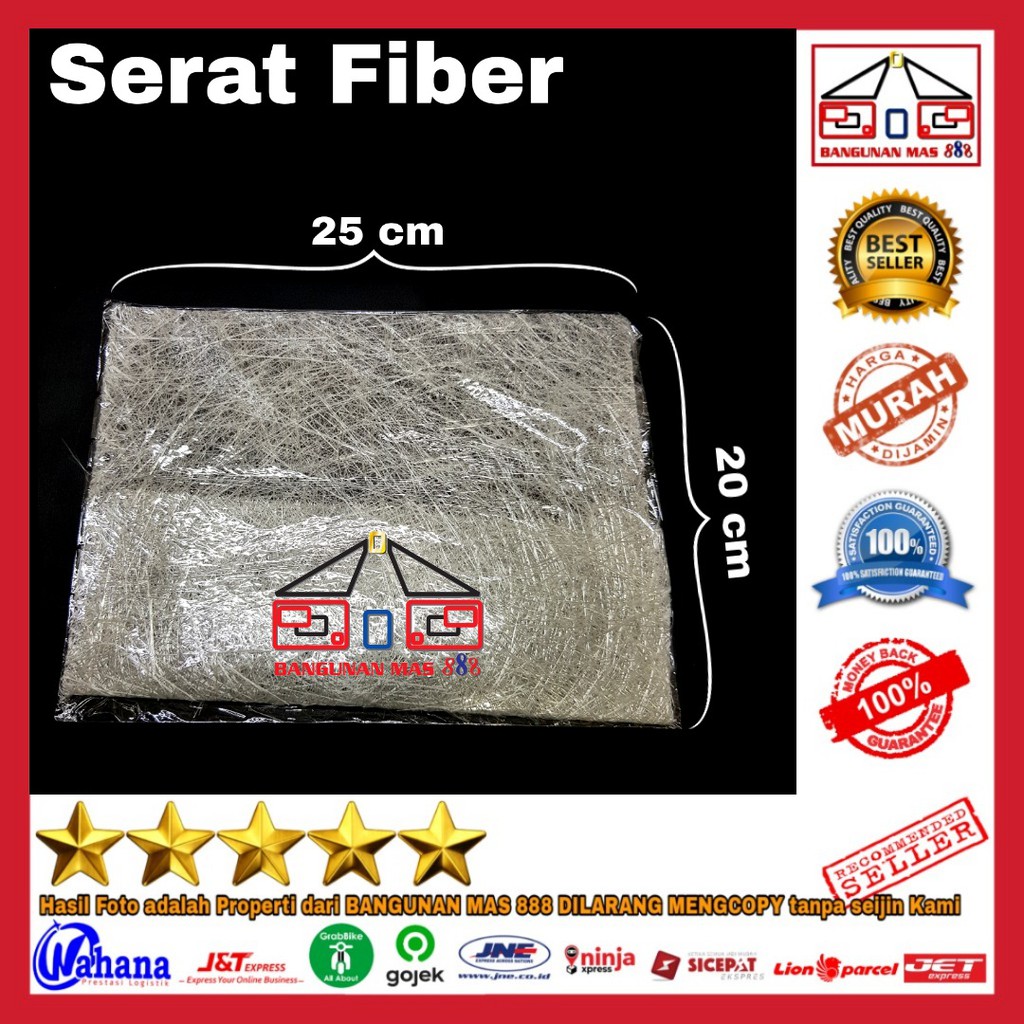 SERAT FIBER PER LEMBAR- SERABUT FIBER - SERAT WATERPROOT