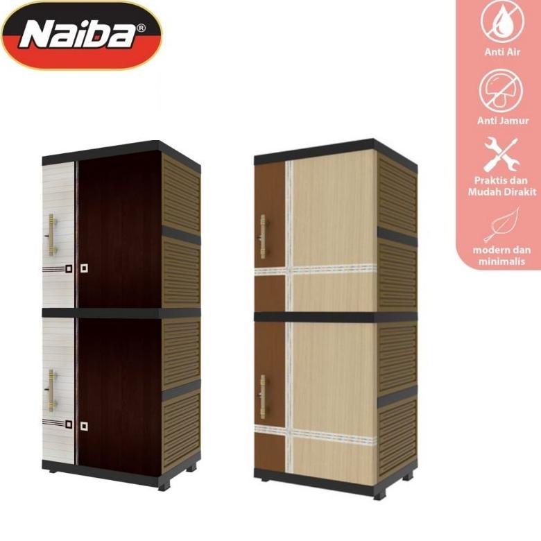 LEMARI PLASTIK NAIBA LEMARI PAKAIAN NACASE MINIMALIS 4 SUSUN 7204 TERLARISS...,,,,,