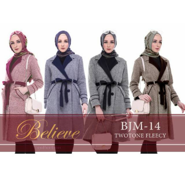 Orderan bu lilik Jaket Muslim BJM14 jaket muslimah jaket keren actual atasan tunik cantik