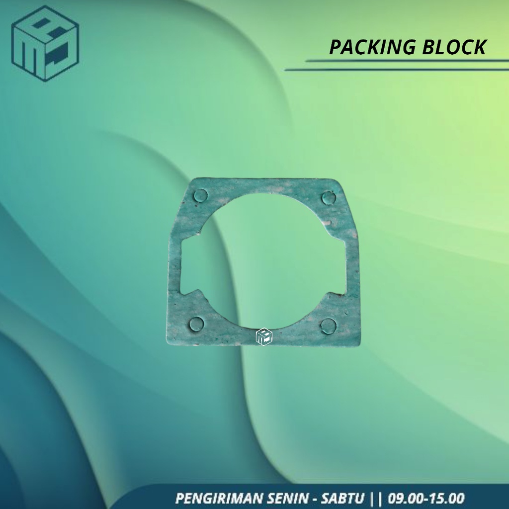 Packing Block paking Head Perpak cylinder Blok Mesin Senso chainsaw Kecil 5200/5800