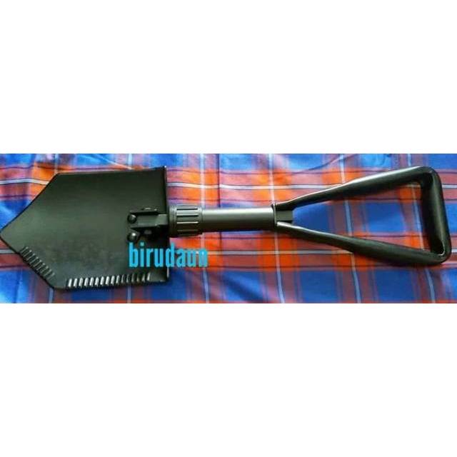 Sekop cangkul pacul lipat multifungsi gagang handle besi standart original jatah tni outdoor cangkul