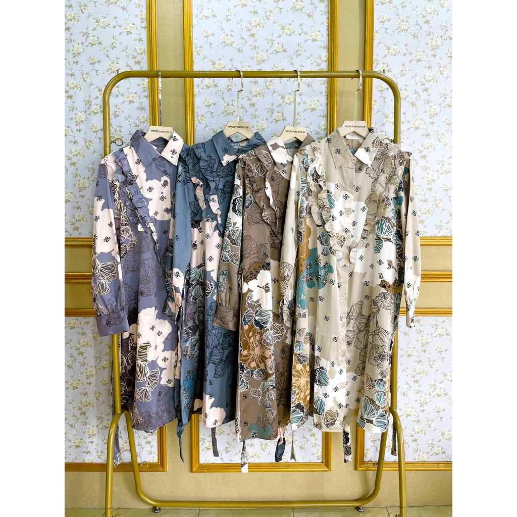 TSM | TUNIK DIOR SILK MOTIF BUNGA