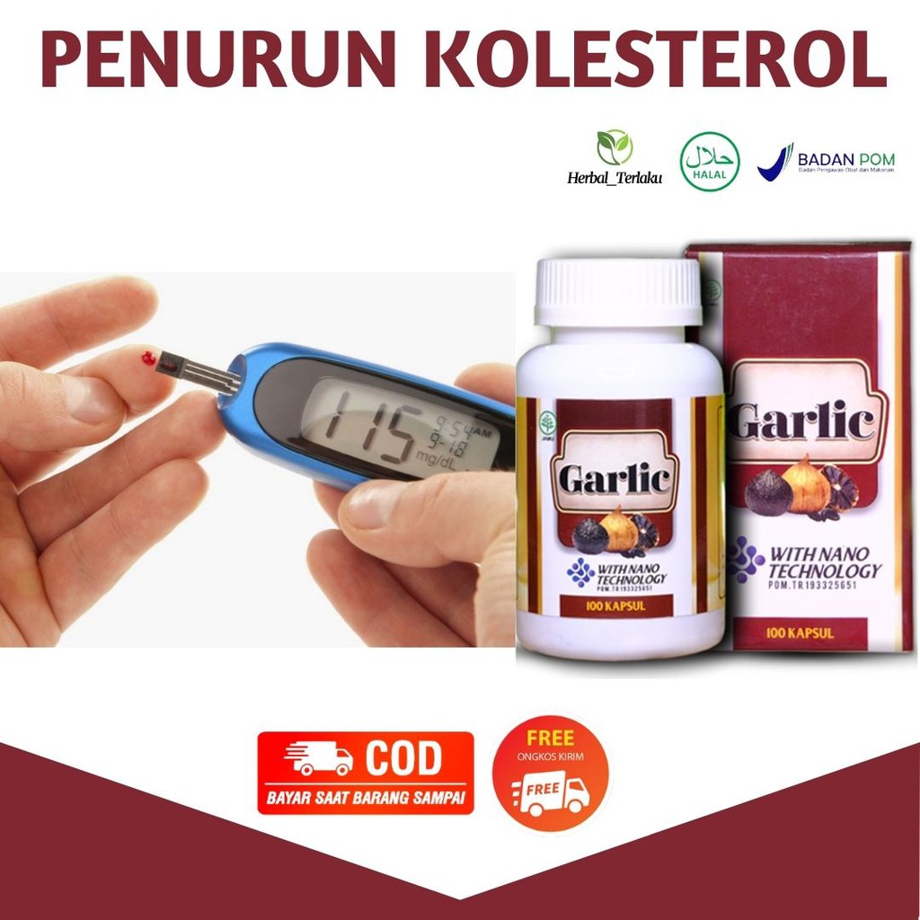 

Obat Herbal Penurun Kolesterol , Kolesterol Tinggi , Penurun Trigliserida , Walatra Black Garlic