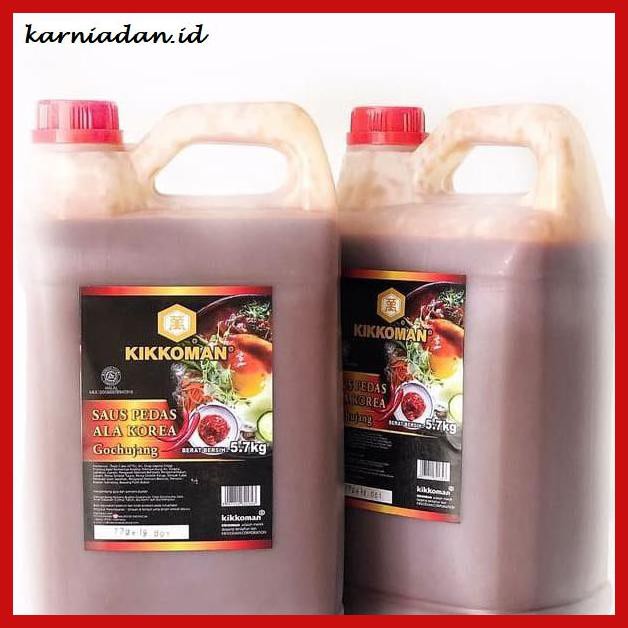 

Aneka-Sambal- Kikkoman Gochujang Sauce - Sambel Pasta Jerigen 5Kg 5Ltr Halal -Pedeeeeeezzzzzzz.