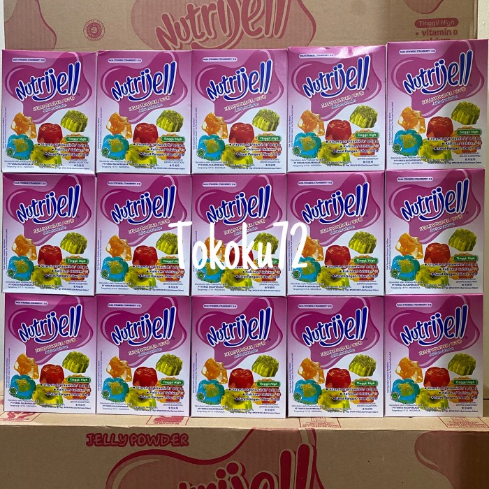 

ORIGINAL MURAH Nutrijell Stroberi / Strawberry 15 gr perbox isi 12 pcs