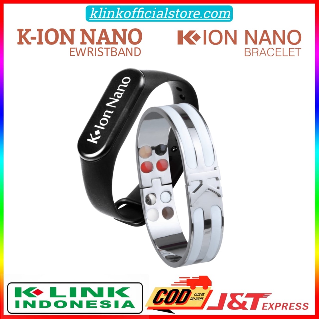 GELANG K ION NANO BRACELET BANGLE GELANG KESEHATAN BLACK TRAP BERENERGI ION NANO K LINK  K-ION NANO 