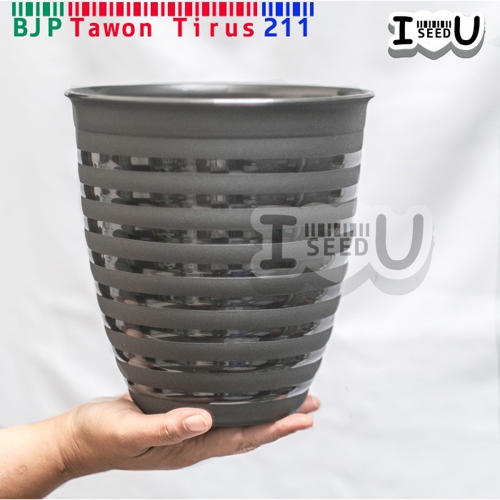 Pot Bunga Tawon Tirus/Pirus Ori 211 Hitam (BJP)