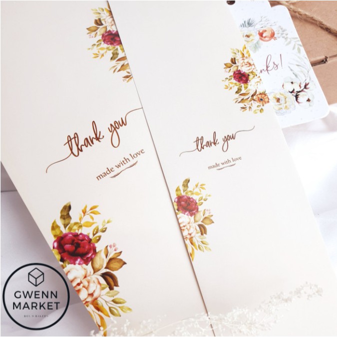 

Paper belt per 5pcs paperbelt thank you thankyou label brand label box dekorasi