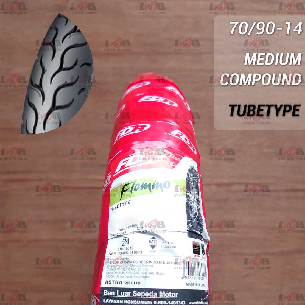 FDR Original Flemmo Pro Flemino Spartax Sport XR EVO Genzi Pro Dozer Facio Hover Sport Zevo Blaze 60/70/80/90 Ring 14 17 Ban Luar Tubeless Tubetype Scooter Matic Bebek Sport Universal Depan Belakang