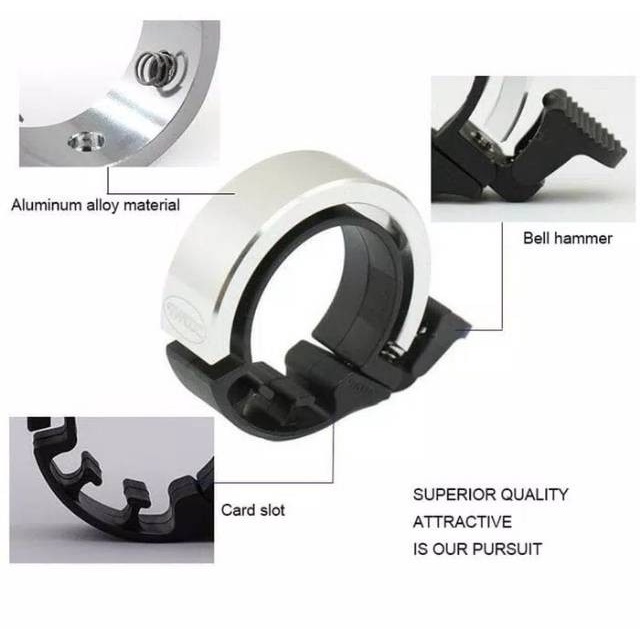 Bel Klakson Sepeda Ting Ting Unik Alloy Aluminium Safety Bell