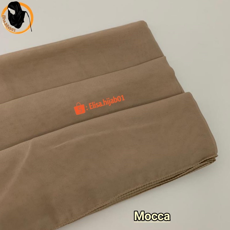 [ COD ] Hijab Bella Square Premium Hijab Segiempat-Mocca