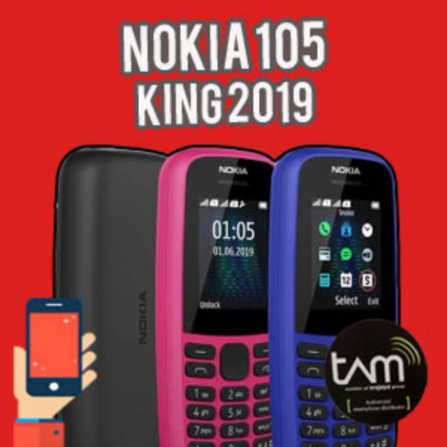Nokia 105 King 2019 Dual Sim Garansi Resmi Nokia | Shopee Indonesia
