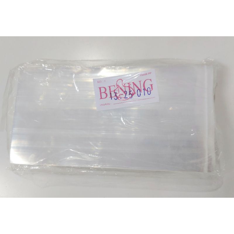 plastik PP tebal 010 uk 13x25