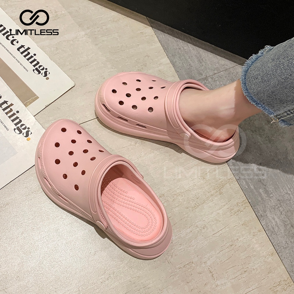 Zerolimit - Fuji - Sandal Fuji Wanita Import Kekinian Sendal Rumah Baim Wanita Terbaru Sandal Slip On Cewek Polos