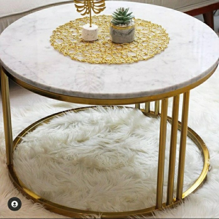 Meja tamu marmer coffe table marmer asli