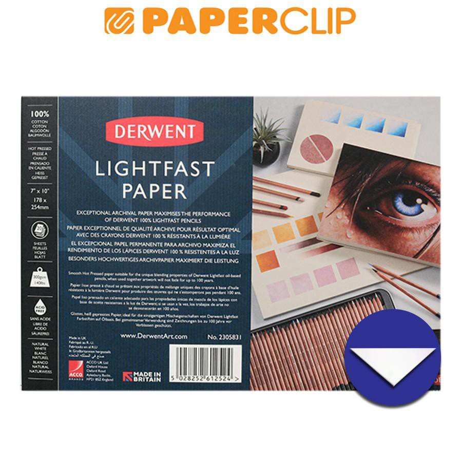 

DERWENT PAPER PAD LIGHTFAST 7"X10" 300GSM 2305831DW