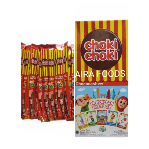 

COKLAT CHOKI-CHOKI PASTA COKELAT CHOCOCASHEW BOX ISI 20PCS