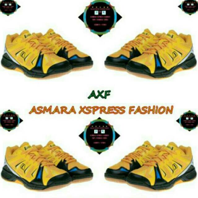 League Original Altius LA Sepatu Badminton - Citrus Cyber Yellow