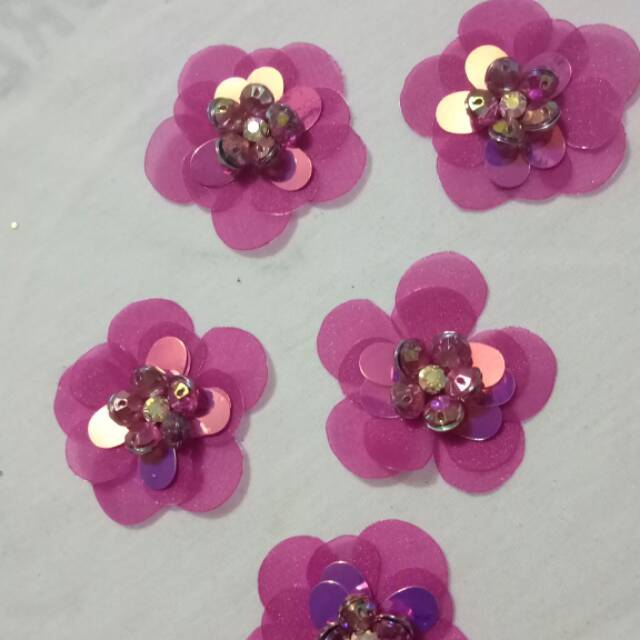 Bunga 3d organza