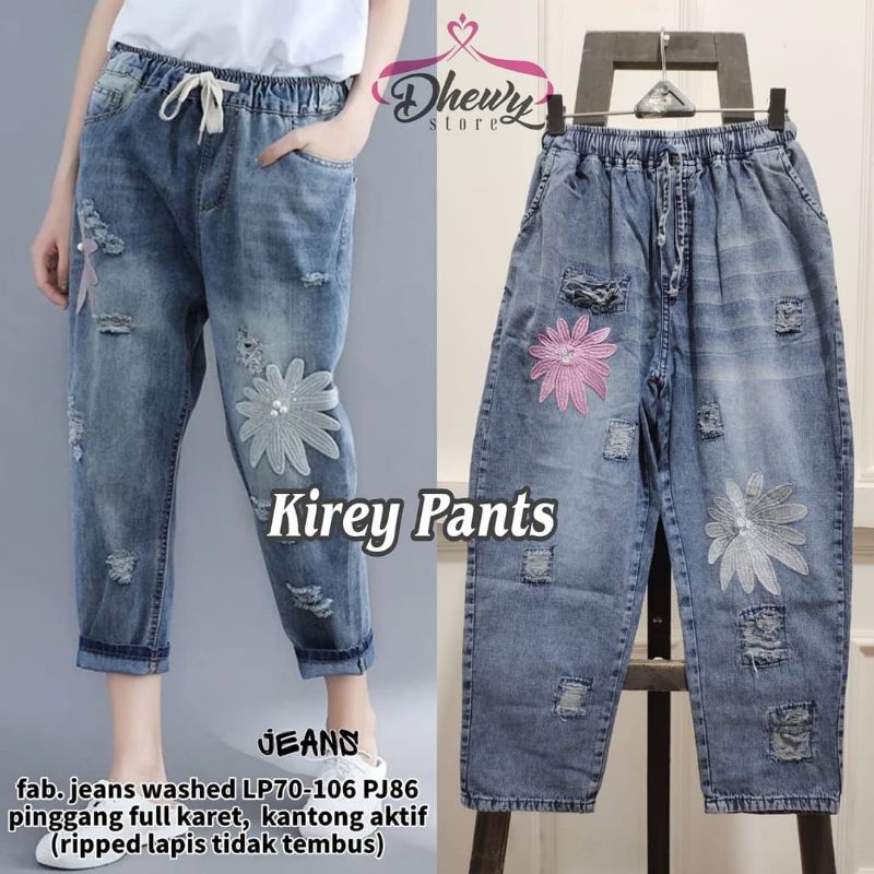 Celana Jeans Wanita Terbaru | Celana Baggy Pants Wanita Kasual Kekinian