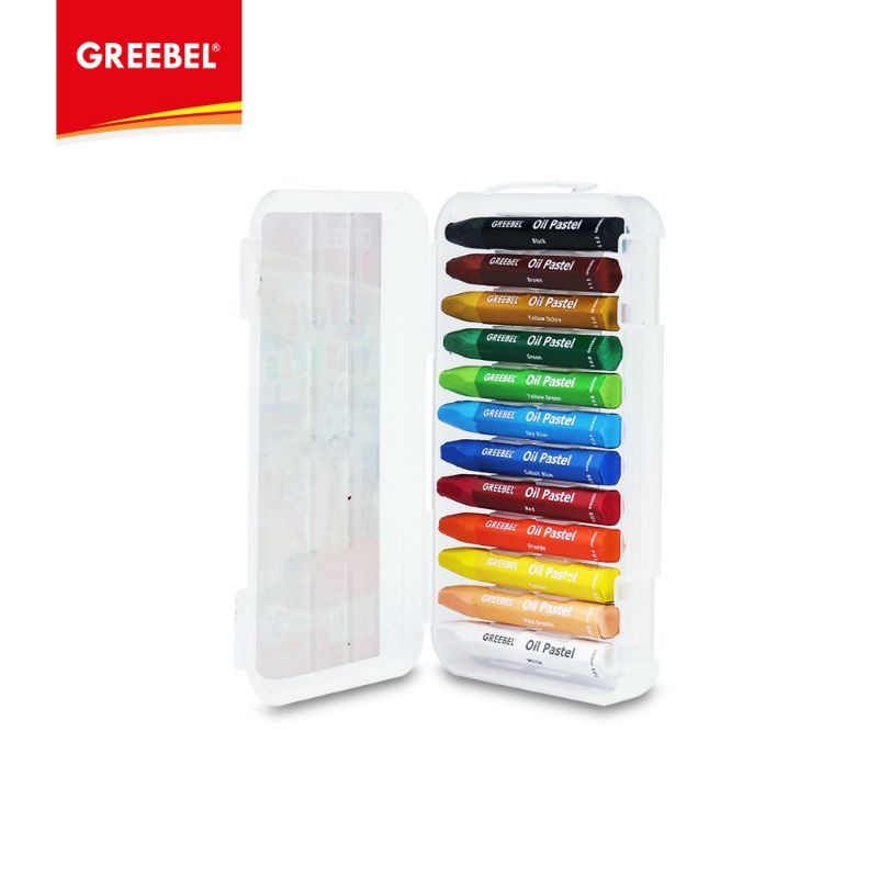 GREEBEL Crayon/Krayon Kids Oil Pastel 12 Warna