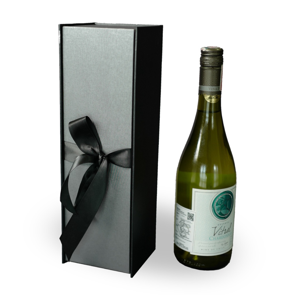 Premium Wine Box Packaging Picture Box Digilon Black Gift Box Kotak Kado Hardbox Botol Wine