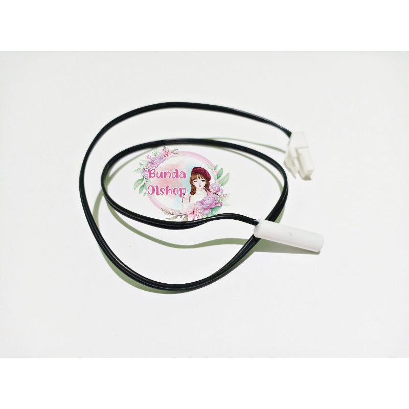 Sensor Suhu Thermistor Kulkas Sanyo Kabel Hitam + Socket