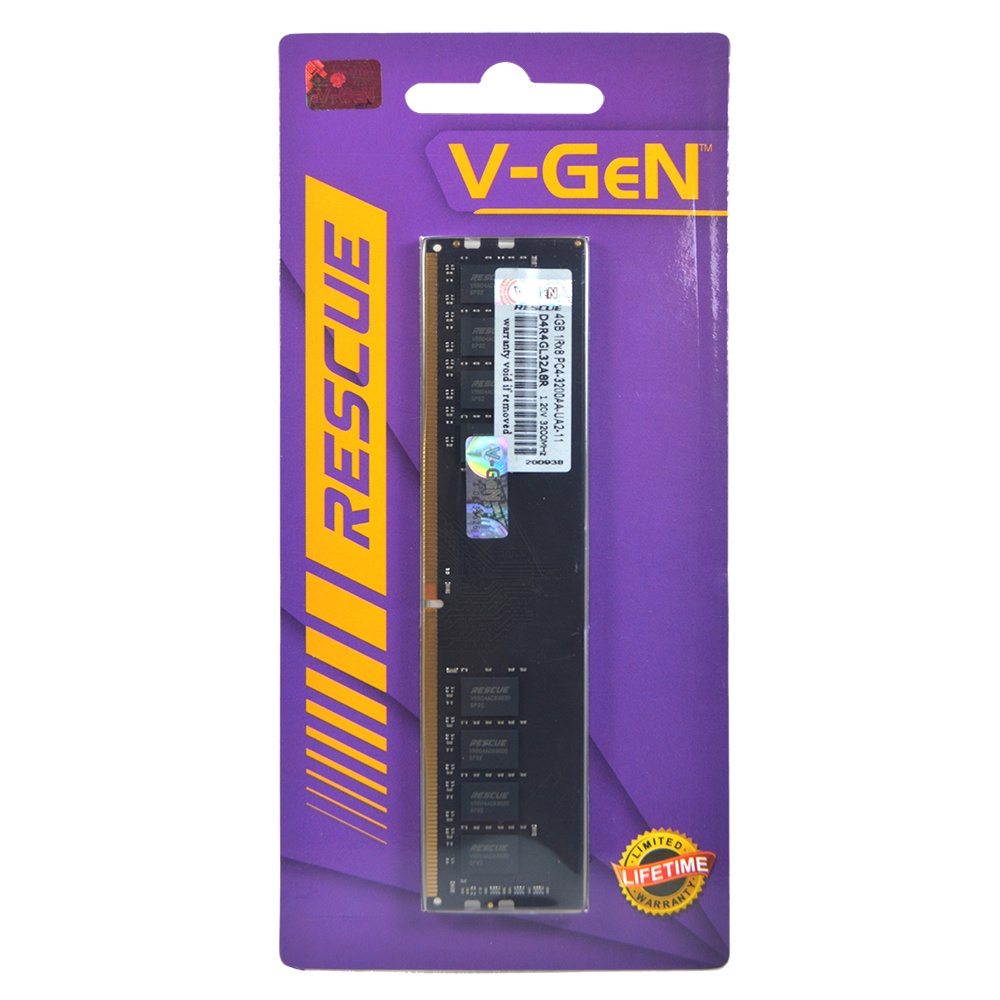 RAM DDR4 V-GeN VGEN RESCUE 4GB PC25600/3200Mhz LongDimm