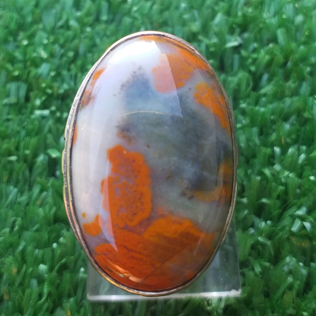 Batu Akik Garut Kirpay Jumbo Dim-30 Motif Kuningnya Tajam Berkarakter