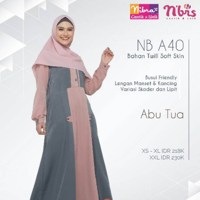 Gamis terbaru NB A40 nibras