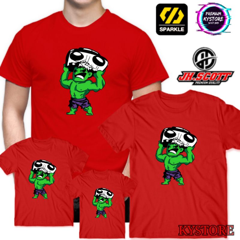 pakaian anak motif hulk kaos pria