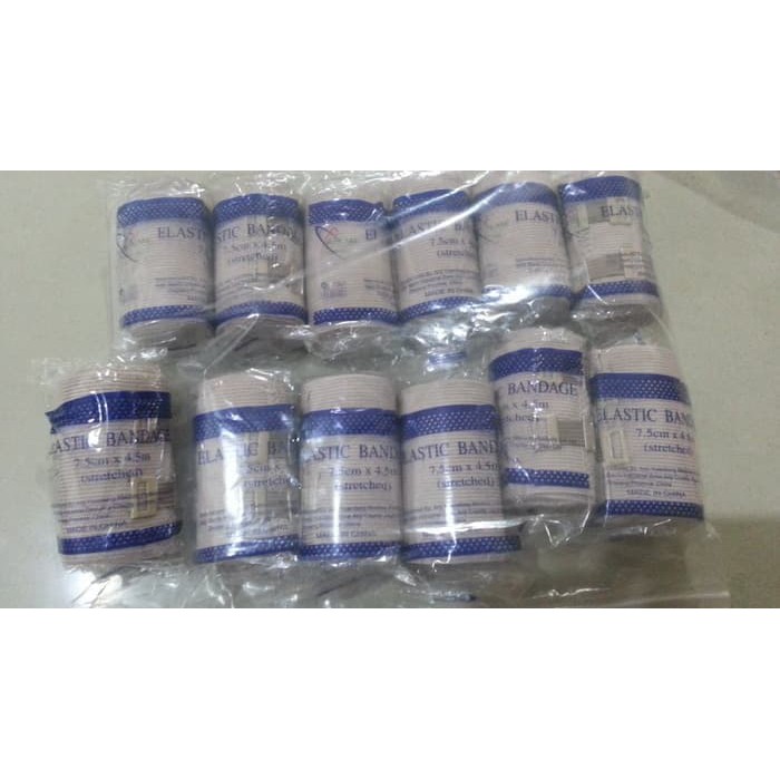 Elastic Bandage 3 Inch Perban Elastis 7.5cm x 4.5m Perban Lutut Tangan - BA3