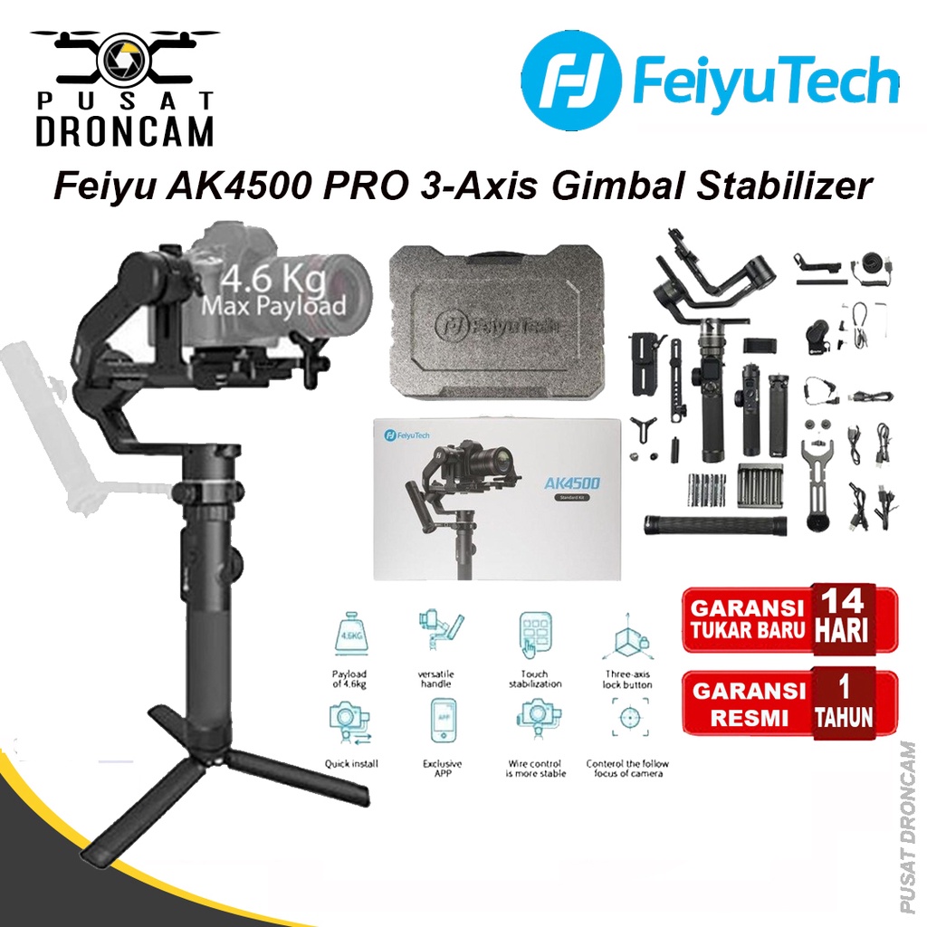 Feiyu AK4500 PRO AK4500PRO 3-Axis Handheld Gimbal Stabilizer