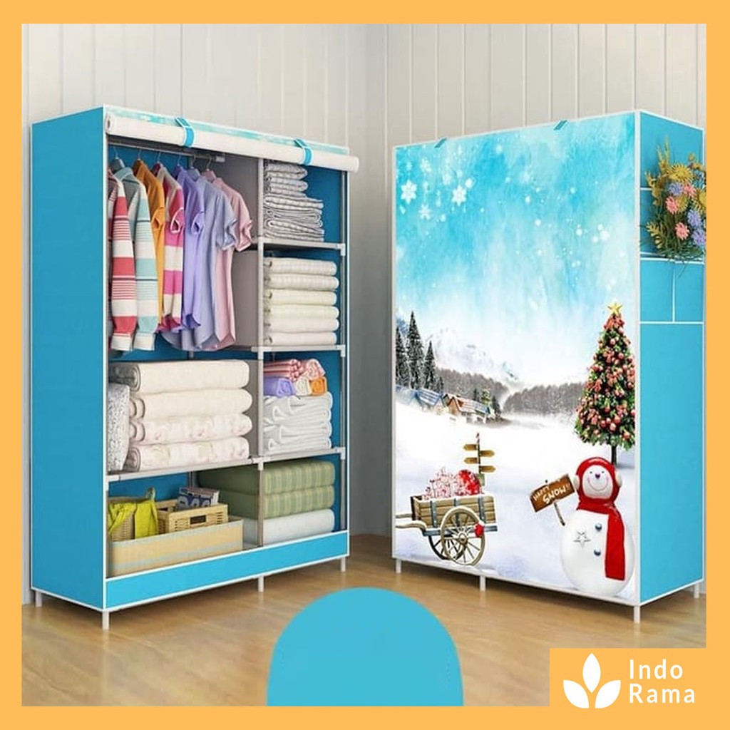 LEMARI PAKAIAN / WARDROBE / LEMARI PAKAIAN PORTABLE / LEMARI PAKAIAN DEKORASI
