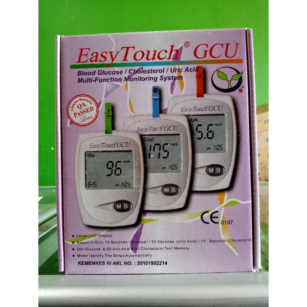 Alat Cek Gula Darah  Asam Urat Kolestrol / Alat GCU Easy Touch 3 in 1